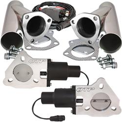 Quick Time Performance Dual 3.0 Inch Electric Exhaust Cutout Kit - Click Image to Close